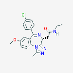 Structure of 2-[(4r)-6-(4-chlorophenyl)-8-methoxy-1-methyl-4h-[1,2,4]triazolo[4,3-a][1,4]benzodiazepin-4-yl]-n-ethylacetamide