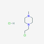Structure of 1-(2-Chloroethyl)-4-methylpiperazine hydrochloride