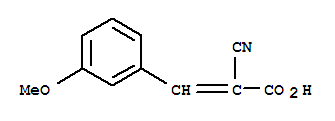 Structure of 2-CYANO-3-(3-METHOXY-PHENYL)-ACRYLIC ACID
