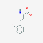 Structure of Benzenebutanoic acid, a-amino-2-fluoro-, (S)-