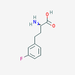 Structure of Benzenebutanoic acid, a-amino-3-fluoro-, (S)-