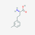 Structure of Benzenebutanoic acid, a-amino-3-methyl-, (S)-