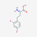 Structure of Benzenebutanoic acid, a-amino-2,4-difluoro-, (S)-