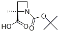 1-tert-butyl 2-Methyl (2R)-azetidine-1,2-dicarboxylate结构式