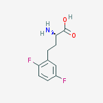 Structure of Benzenebutanoic acid, a-amino-2,5-difluoro-, (S)-