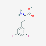Benzenebutanoic acid, a-amino-3,5-difluoro-, (R)结构式