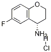(S)-4-氨基-6-氟-2,3-二氢苯并吡喃盐酸盐结构式