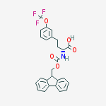 Structure of Benzenebutanoic acid, a-[[(9H-fluoren-9-ylmethoxy)carbonyl]amino]-3-(trifluoromethoxy)-, (R)-
