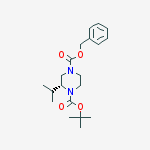 Structure of (R)-1-Boc-4-Cbz-2-isopropyl-piperazine