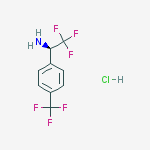 Structure of (R)-2,2,2-Trifluoro-1-(4-trifluoromethyl-phenyl)-ethylamine hydrochloride