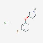 Structure of (R)-3-(3-Bromo-phenoxy)-pyrrolidine hydrochloride