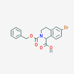 Structure of 2-CBZ-6-BROMO-3,4-DIHYDRO-1H-ISOQUINOLINE-1-CARBOXYLIC ACID