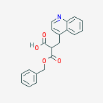 2-(BENZYLOXYCARBONYL)-3-(QUINOLIN-4-YL)PROPANOIC ACID结构式
