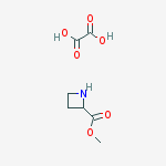 Azetidine-2-carboxylic acid methyl ester oxalate结构式
