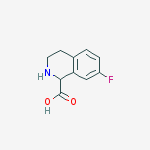 Structure of 7-FLUORO-1,2,3,4-TETRAHYDRO-ISOQUINOLINE-1-CARBOXYLIC ACID