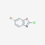 Structure of 6-bromo-2-chloro-1,3-benzoxazole