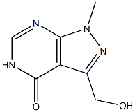 Structure of 3-(Hydroxymethyl)-1-methyl-1H-pyrazolo[3,4-d]pyrimidin-4(5H)-one