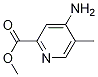 Structure of 2-Pyridinecarboxylic acid, 4-aMino-5-Methyl-, Methyl ester