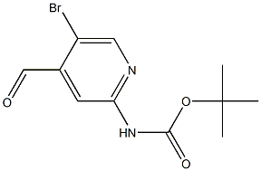 Structure of 2-(Boc-aMino)-5-broMoisonicotinaldehyde