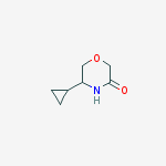 Structure of 5-Cyclopropyl-morpholin-3-one