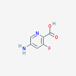 5-amino-3-fluoropyridine-2-carboxylic Acid结构式