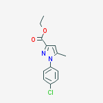 Structure of 1-(4-CHLORO-PHENYL)-5-METHYL-1H-PYRAZOLE-3-CARBOXYLIC ACID ETHYL ESTER