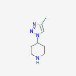 Structure of 4-(4-methyl-1H-1,2,3-triazol-1-yl)piperidine