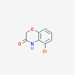 Structure of 2H-1,4-Benzoxazin-3(4H)-one, 5-bromo