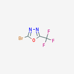 2-Bromo-5-(trifluoromethy)-1,3,4-Oxadiazole结构式