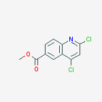 Structure of methyl 2,4-dichloroquinoline-6-carboxylate