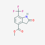 Structure of Methyl 2-oxo-7-(trifluoromethyl)-1,3-dihydroindole-4-carboxylate