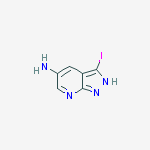 Structure of 3-iodo-2h-pyrazolo[3,4-b]pyridin-5-amine