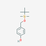 Structure of Phenol, 4-[[[(1,1-dimethylethyl)dimethylsilyl]oxy]methyl]-