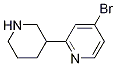 Structure of 4-broMo-2-(piperidin-3-yl)pyridine