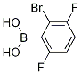 (2-bromo-3,6-difluorophenyl)boronic acid结构式