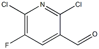 2,6-dichloro-5-fluoronicotinaldehyde结构式