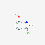 3-chloro-7-methoxy-2h-indazole结构式