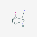Structure of 4-Fluoro-1H-indole-3-carbonitrile
