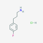 Structure of 3-(4-Fluorophenyl)propan-1-amine hydrochloride