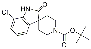 Structure of tert-butyl 7-chloro-2-oxospiro[1H-indole-3,4'-piperidine]-1'-carboxylate