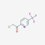 Structure of 2-chloro-1-[5-(trifluoromethyl)-2-pyridinyl]ethanone