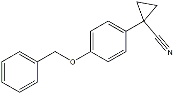 1-[4-(benzyloxy)phenyl]cyclopropanecarbonitrile结构式