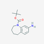 Structure of Tert-butyl 8-amino-2,3,4,5-tetrahydro-1-benzazepine-1-carboxylate