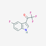 Structure of 2,2,2-Trifluoro-1-(5-fluoro-1H-indol-3-yl)-ethanone