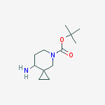 tert-butyl 8-amino-5-azaspiro[2.5]octane-5-carboxylate结构式