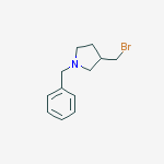 1-BENZYL-3-(BROMOMETHYL)PYRROLIDINE结构式