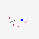 Structure of 3,3,3-trifluoro-N-methoxy-N-methylpropanamide