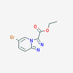 Structure of ETHYL 6-BROMO-[1,2,4]TRIAZOLO[4,3-A]PYRIDINE-3-CARBOXYLATE
