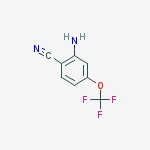2-amino-4-(trifluoromethoxy)benzonitrile结构式