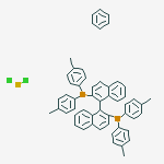 Structure of [(S)-TOL-BINAP RUCL BENZENE]CL